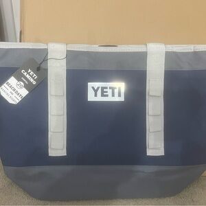 YETI Navy and Light Gray Cooler Bag